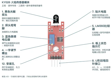 KY026火焰传感器模块